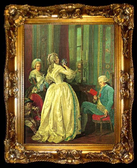 framed  Alexandre Roslin the martineau de fleuriau family, ta009-2